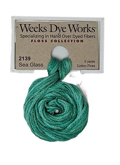 2139 Sea Glass | Weeks Dye Works 6 Strand Floss-Cross Stitch-Weeks Dye Works-Millennial Fabrics