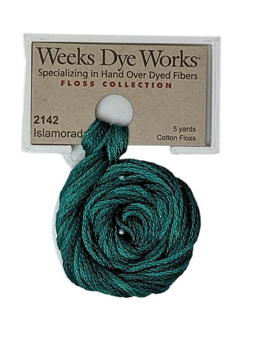2142 Islamorada | Weeks Dye Works 6 Strand Floss-Cross Stitch-Weeks Dye Works-Millennial Fabrics