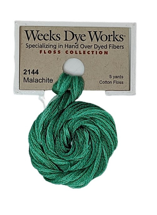 2144 Malachite | Weeks Dye Works 6 Strand Floss-Cross Stitch-Weeks Dye Works-Millennial Fabrics