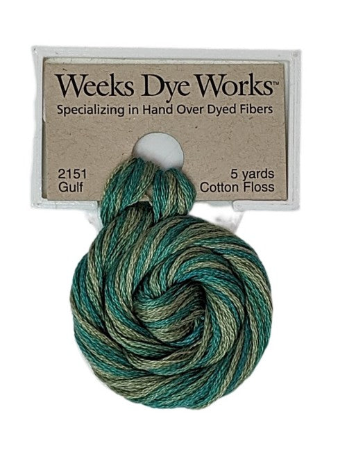2151 Gulf | Weeks Dye Works 6 Strand Floss-Cross Stitch-Weeks Dye Works-Millennial Fabrics