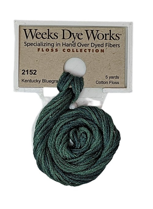 2152 Kentucky Bluegrass | Weeks Dye Works 6 Strand Floss-Cross Stitch-Weeks Dye Works-Millennial Fabrics