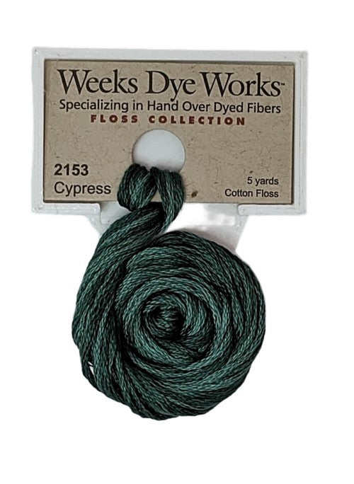 2153 Cypress | Weeks Dye Works 6 Strand Floss-Cross Stitch-Weeks Dye Works-Millennial Fabrics