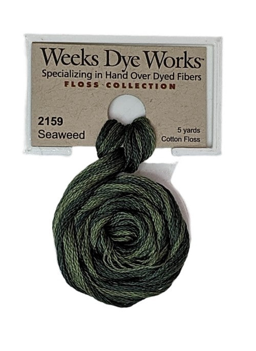 2159 Seaweed | Weeks Dye Works 6 Strand Floss-Cross Stitch-Weeks Dye Works-Millennial Fabrics