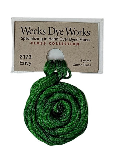 2173 Envy | Weeks Dye Works 6 Strand Floss-Cross Stitch-Weeks Dye Works-Millennial Fabrics