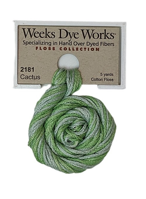 2181 Cactus | Weeks Dye Works 6 Strand Floss-Cross Stitch-Weeks Dye Works-Millennial Fabrics