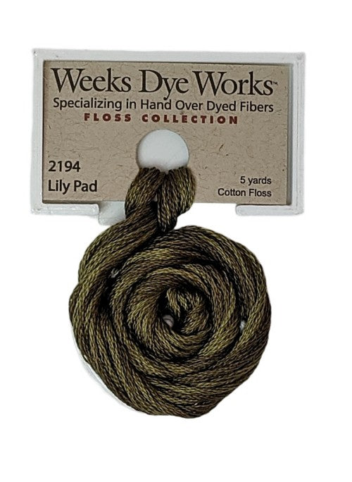 2194 Lily Pad | Weeks Dye Works 6 Strand Floss-Cross Stitch-Weeks Dye Works-Millennial Fabrics