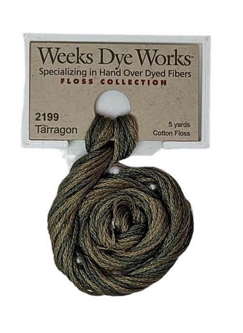 2199 Tarragon | Weeks Dye Works 6 Strand Floss-Cross Stitch-Weeks Dye Works-Millennial Fabrics