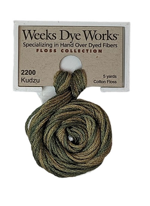 2200 Kudzu | Weeks Dye Works 6 Strand Floss-Cross Stitch-Weeks Dye Works-Millennial Fabrics