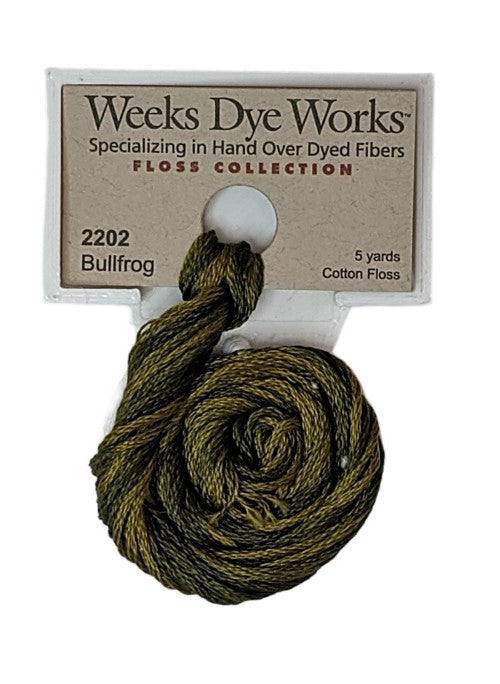 2202 Bullfrog | Weeks Dye Works 6 Strand Floss-Cross Stitch-Weeks Dye Works-Millennial Fabrics
