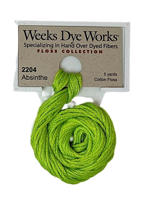 2204 Absinthe | Weeks Dye Works 6 Strand Floss-Cross Stitch-Weeks Dye Works-Millennial Fabrics