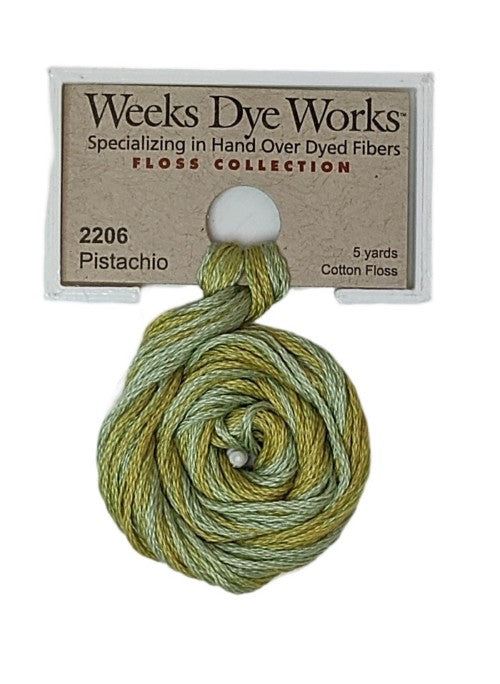 2206 Pistachio | Weeks Dye Works 6 Strand Floss-Cross Stitch-Weeks Dye Works-Millennial Fabrics