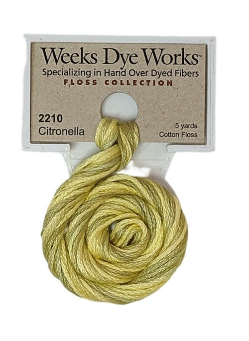 2210 Citronella | Weeks Dye Works 6 Strand Floss