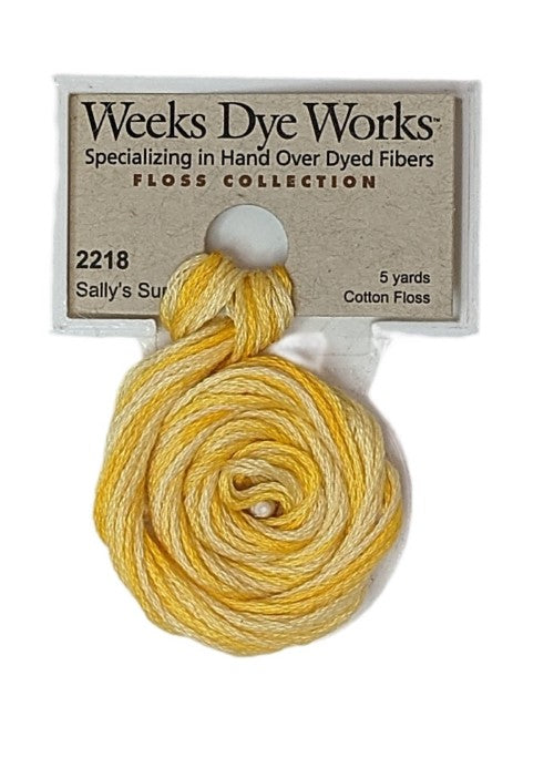 2218 Sally's Sunshine | Weeks Dye Works 6 Strand Floss-Cross Stitch-Weeks Dye Works-Millennial Fabrics