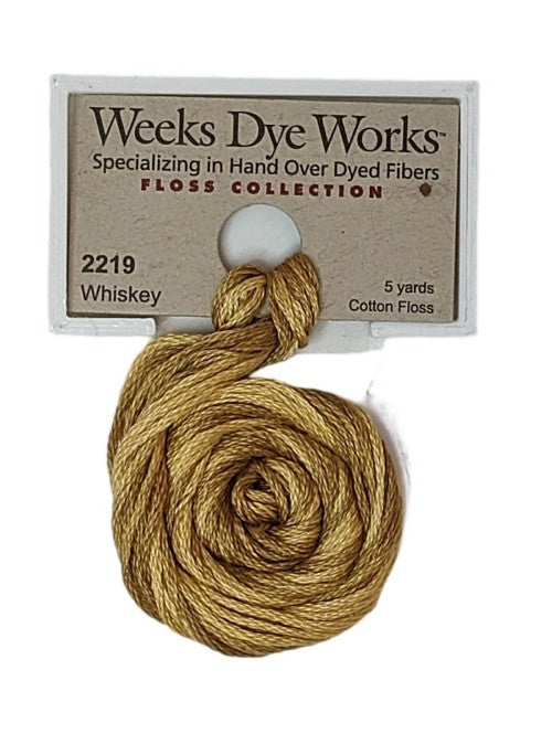 2219 Whiskey | Weeks Dye Works 6 Strand Floss-Cross Stitch-Weeks Dye Works-Millennial Fabrics