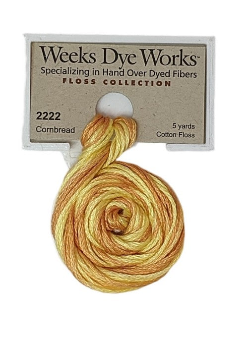 2222 Cornbread | Weeks Dye Works 6 Strand Floss-Cross Stitch-Weeks Dye Works-Millennial Fabrics