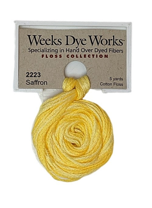 2223 Saffron | Weeks Dye Works 6 Strand Floss-Cross Stitch-Weeks Dye Works-Millennial Fabrics
