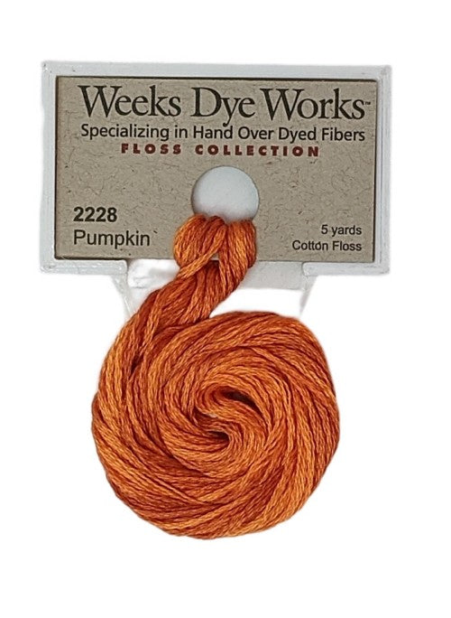 2228 Pumpkin | Weeks Dye Works 6 Strand Floss