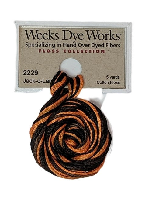 2229 Jack-o-Lantern | Weeks Dye Works 6 Strand Floss-Cross Stitch-Weeks Dye Works-Millennial Fabrics