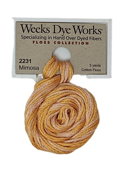 2231 Mimosa | Weeks Dye Works 6 Strand Floss-Cross Stitch-Weeks Dye Works-Millennial Fabrics