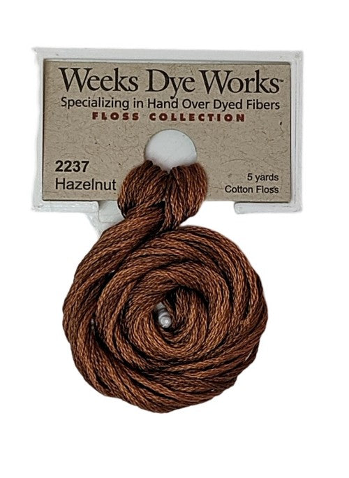 2237 Hazelnut | Weeks Dye Works 6 Strand Floss-Cross Stitch-Weeks Dye Works-Millennial Fabrics