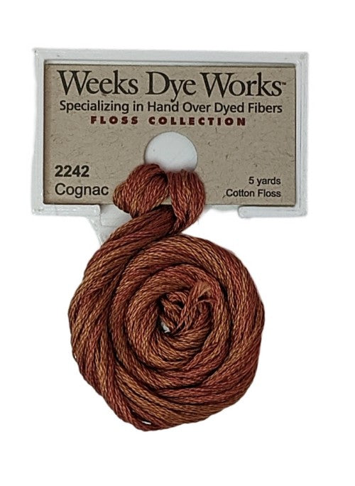 2242 Cognac | Weeks Dye Works 6 Strand Floss-Cross Stitch-Weeks Dye Works-Millennial Fabrics