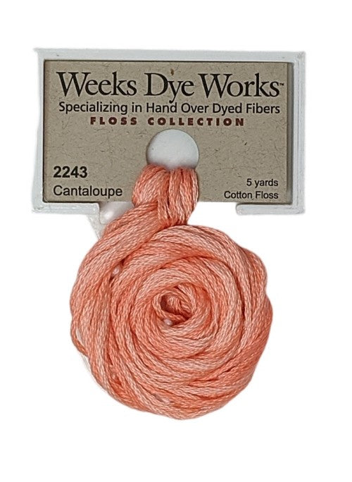 2243 Cantaloupe | Weeks Dye Works 6 Strand Floss-Cross Stitch-Weeks Dye Works-Millennial Fabrics