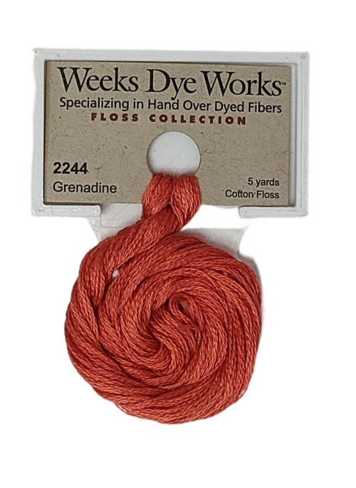 2244 Grenadine | Weeks Dye Works 6 Strand Floss-Cross Stitch-Weeks Dye Works-Millennial Fabrics