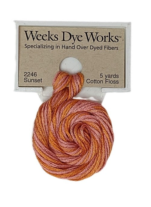 2246 Sunset | Weeks Dye Works 6 Strand Floss-Cross Stitch-Weeks Dye Works-Millennial Fabrics