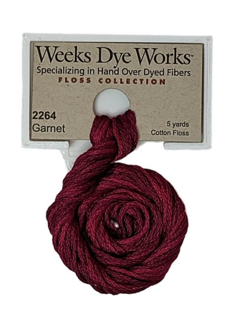 2264 Garnet | Weeks Dye Works 6 Strand Floss-Cross Stitch-Weeks Dye Works-Millennial Fabrics