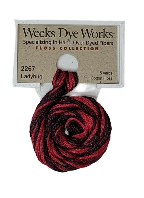 2267 Ladybug | Weeks Dye Works 6 Strand Floss-Cross Stitch-Weeks Dye Works-Millennial Fabrics