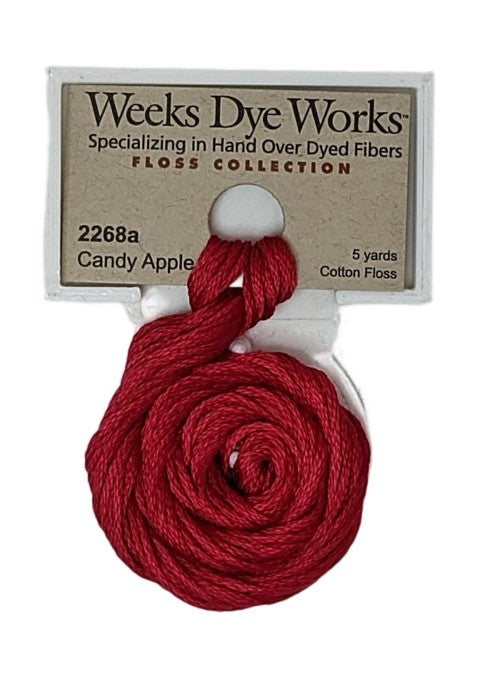 2268a Candy Apple | Weeks Dye Works 6 Strand Floss-Cross Stitch-Weeks Dye Works-Millennial Fabrics