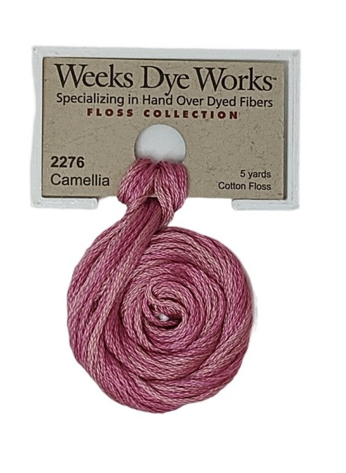 2276 Camellia | Weeks Dye Works 6 Strand Floss-Cross Stitch-Weeks Dye Works-Millennial Fabrics