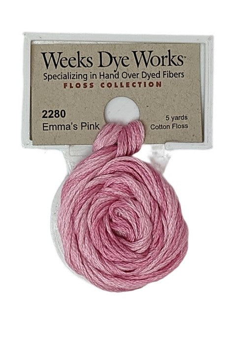 2280 Emma's Pink | Weeks Dye Works 6 Strand Floss-Cross Stitch-Weeks Dye Works-Millennial Fabrics