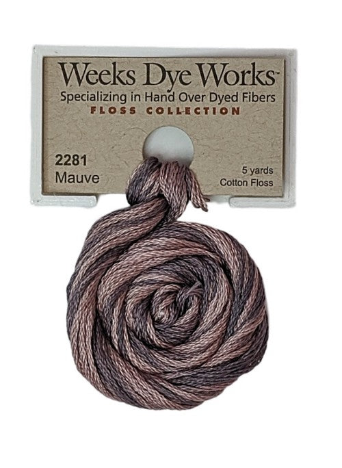2281 Mauve | Weeks Dye Works 6 Strand Floss-Cross Stitch-Weeks Dye Works-Millennial Fabrics