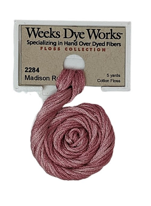 2284 Madison Rose | Weeks Dye Works 6 Strand Floss-Cross Stitch-Weeks Dye Works-Millennial Fabrics