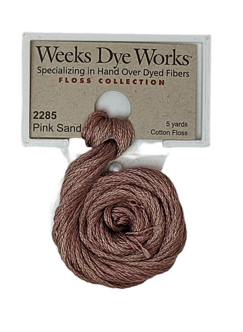 2285 Pink Sand | Weeks Dye Works 6 Strand Floss-Cross Stitch-Weeks Dye Works-Millennial Fabrics