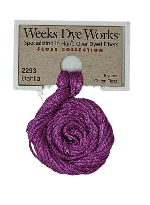 2293 Dahlia | Weeks Dye Works 6 Strand Floss-Cross Stitch-Weeks Dye Works-Millennial Fabrics