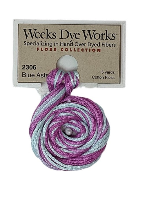 2306 Blue Aster | Weeks Dye Works 6 Strand Floss