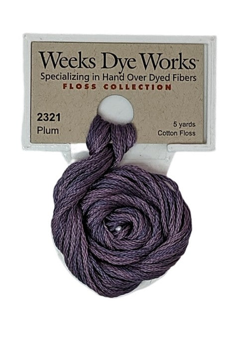 2321 Plum | Weeks Dye Works 6 Strand Floss-Cross Stitch-Weeks Dye Works-Millennial Fabrics