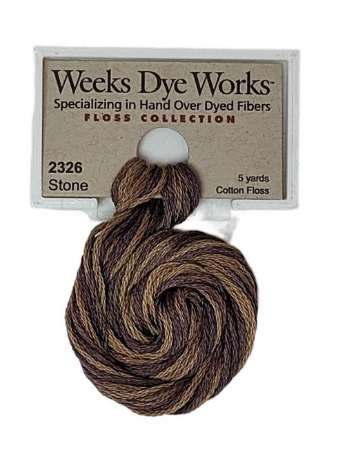2326 Stone | Weeks Dye Works 6 Strand Floss-Cross Stitch-Weeks Dye Works-Millennial Fabrics