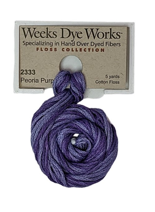 2333 Peoria Purple | Weeks Dye Works 6 Strand Floss