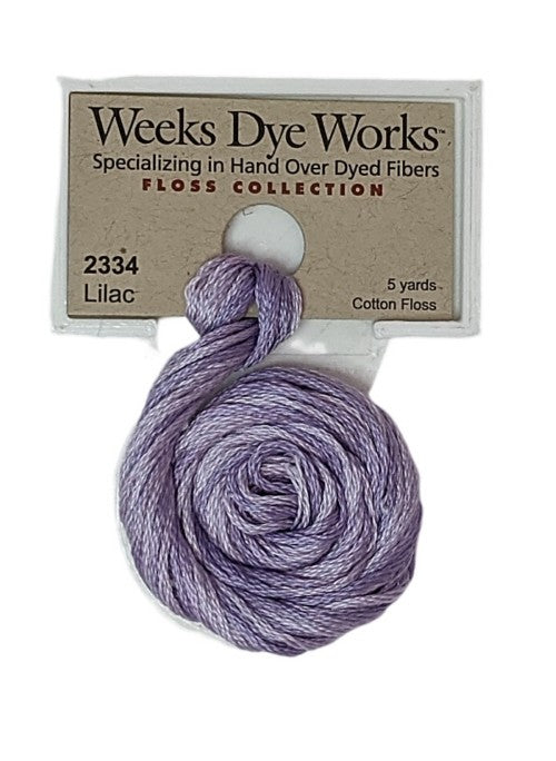 2334 Lilac | Weeks Dye Works 6 Strand Floss-Cross Stitch-Weeks Dye Works-Millennial Fabrics