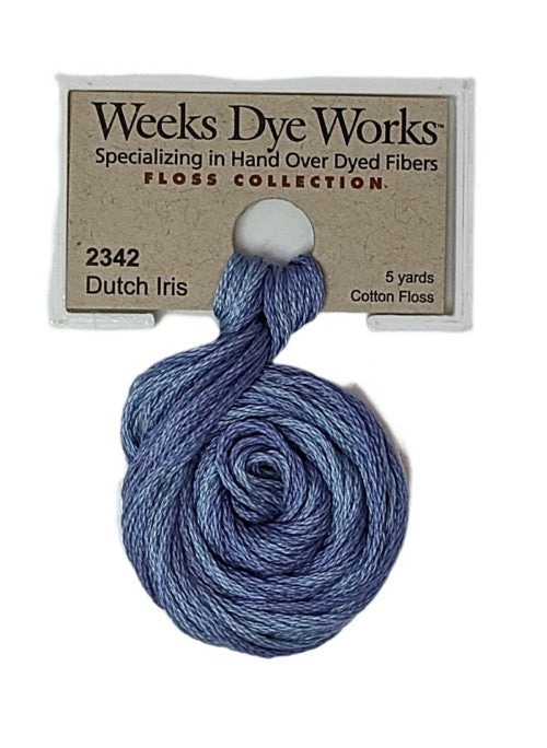 2342 Dutch Iris | Weeks Dye Works 6 Strand Floss-Cross Stitch-Weeks Dye Works-Millennial Fabrics