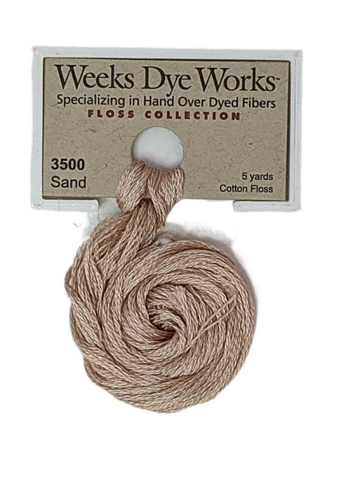 3500 Sand | Weeks Dye Works 6 Strand Floss-Cross Stitch-Weeks Dye Works-Millennial Fabrics