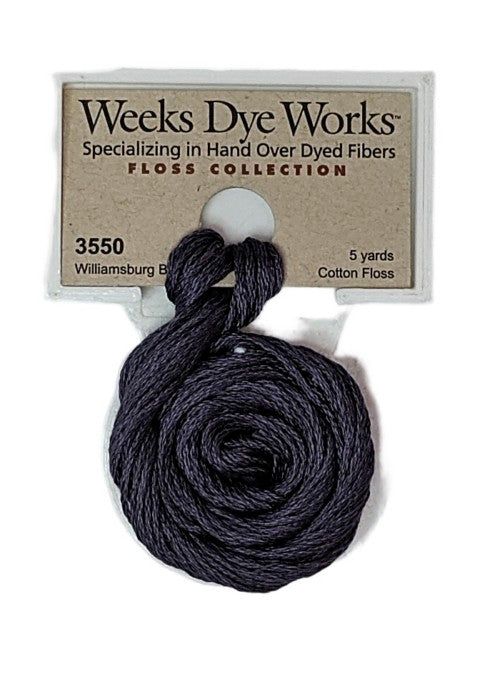 3550 Williamsburg Blue | Weeks Dye Works 6 Strand Floss-Cross Stitch-Weeks Dye Works-Millennial Fabrics