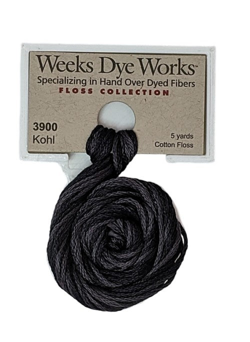 3900 Kohl | Weeks Dye Works 6 Strand Floss