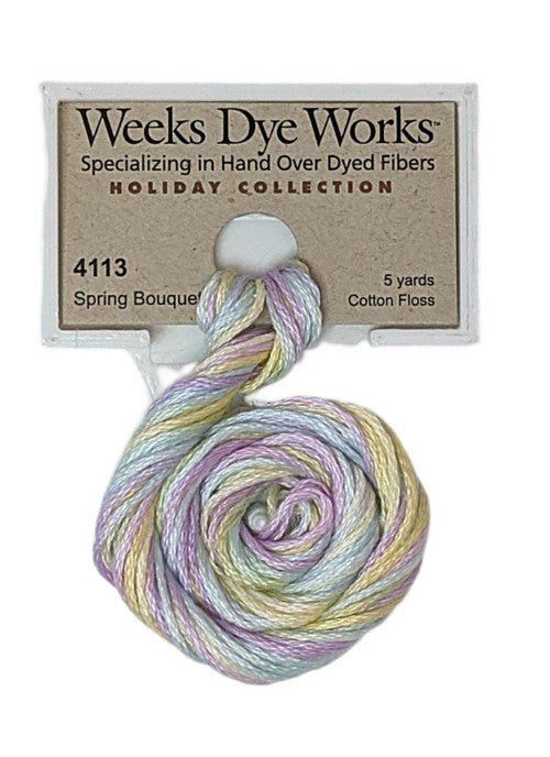 4113 Spring Bouquet | Weeks Dye Works 6 Strand Floss-Cross Stitch-Weeks Dye Works-Millennial Fabrics