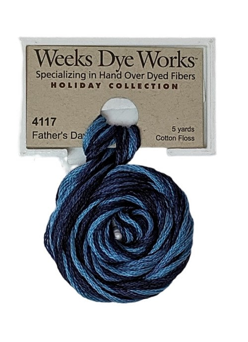 4117 Father's Day | Weeks Dye Works 6 Strand Floss-Cross Stitch-Weeks Dye Works-Millennial Fabrics