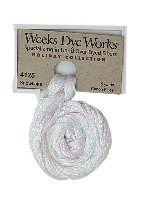 4125 Snowflake | Weeks Dye Works 6 Strand Floss-Cross Stitch-Weeks Dye Works-Millennial Fabrics