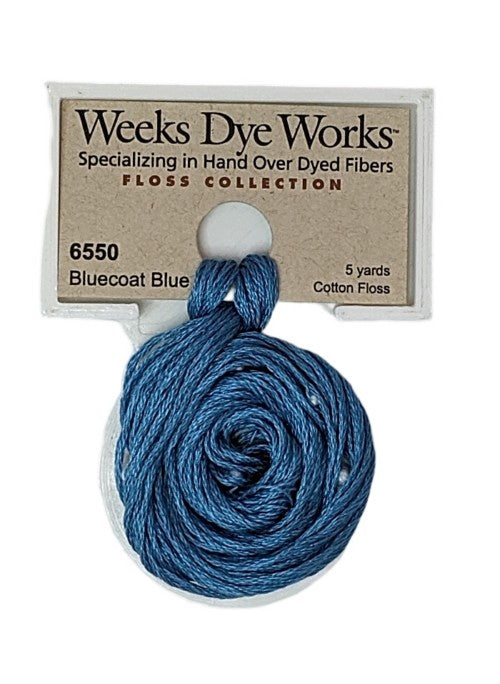 6550 Bluecoat Blue | Weeks Dye Works 6 Strand Floss